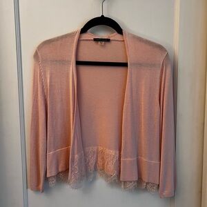 Tommy Hilfiger Lace Trim Cardigan